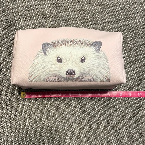 OCS Designs Handbags - Pink Hedgehog Makeup Bag
